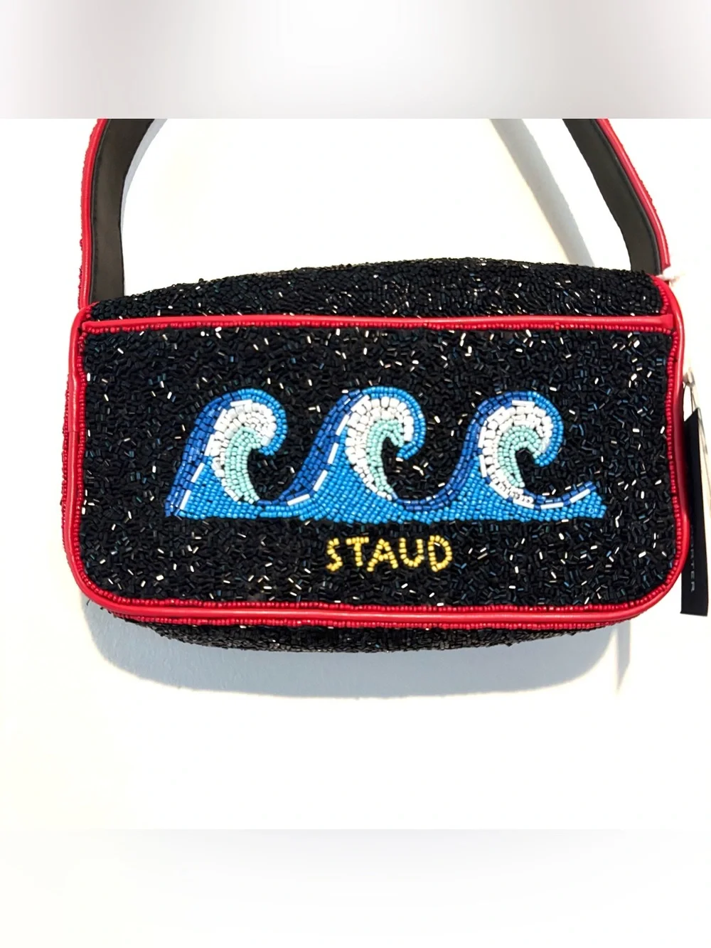 New Staud lobster beaded Tommy bag